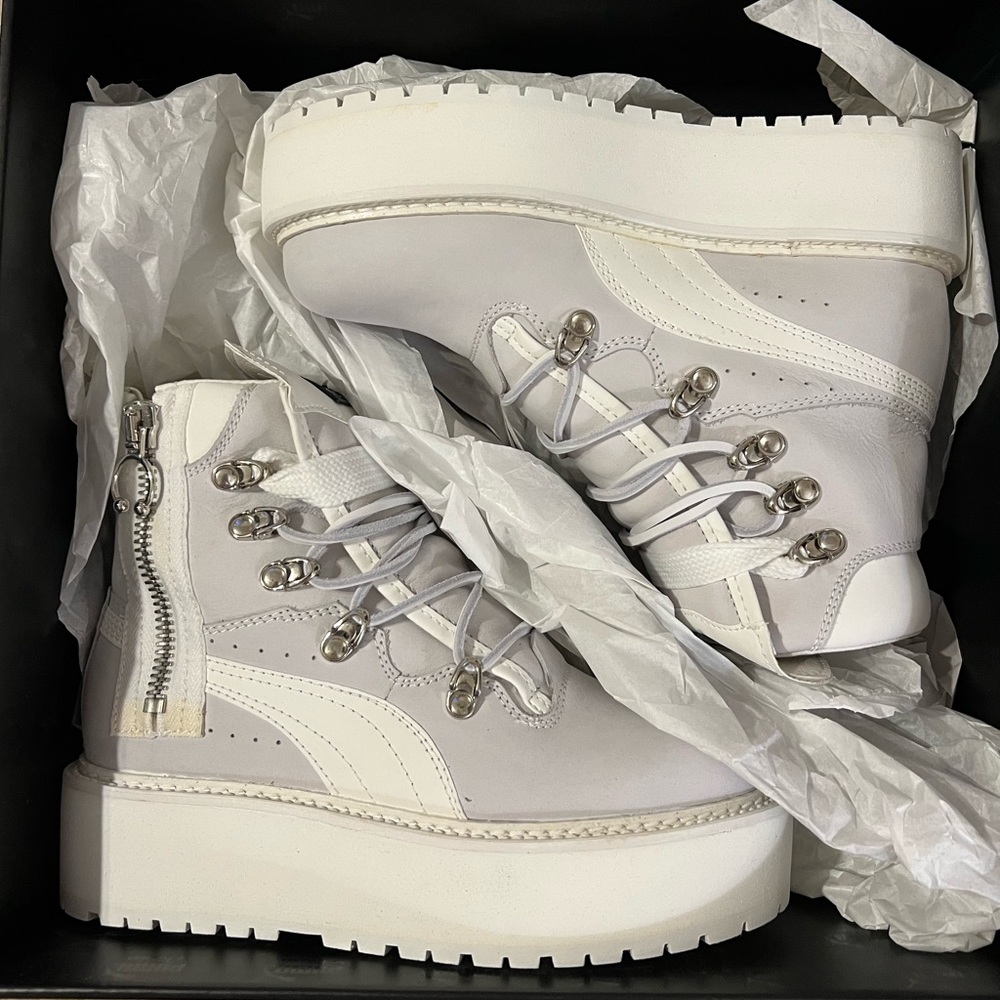 never worn Fenty x Puma platform boots